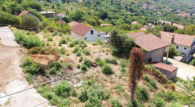 Grundstück mit Panoramablick auf das Meer in Risan, Montenegro — 910 m²